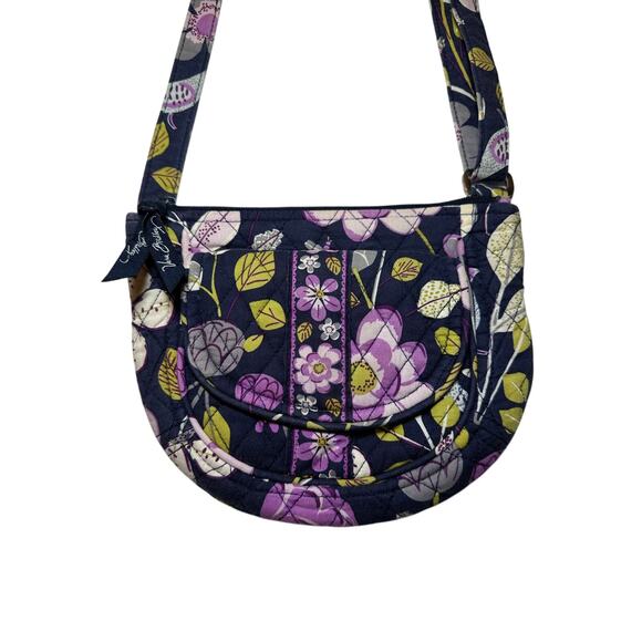Vera Bradley Floral Nightingale Crossbody Bag Zip Closure Magnetic Front Pocket - Picture 2 of 7